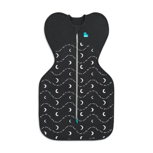 Love to Dream Swaddle UP, Small 8-13 lbs, Charcoal Moon Back