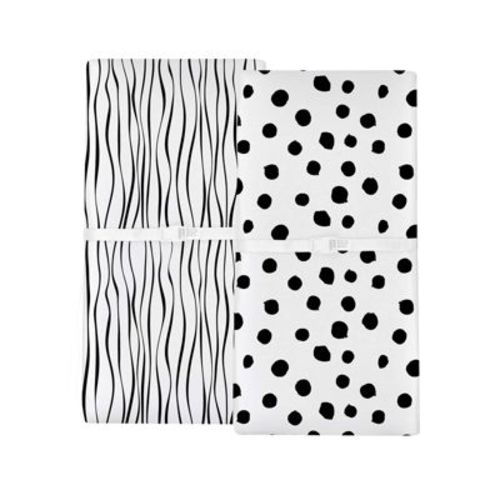 Ely's & Co. Baby Changing Pad Cover - Cradle Sheet 100% Combed Jersey Cotton Forest Grey Leaf +Floral
