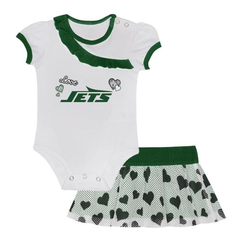New York Jets Newborn & Infant Love My Team Bodysuit & Skirt Set