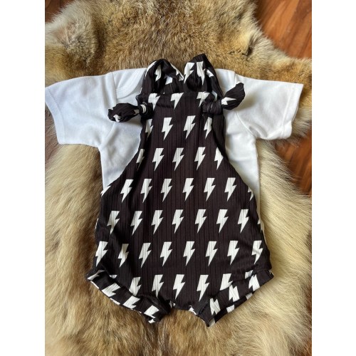 lightning bolts themed Baby and Kid Overalls, short overalls, shortiealls, dress overalls, pant overalls. baby shower