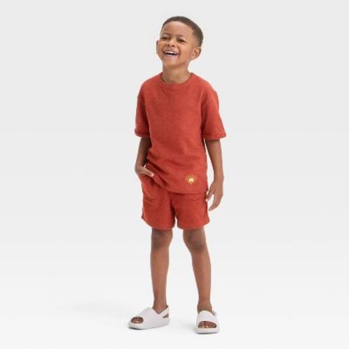 Toddler Boys' Short Sleeve French Terry T-Shirt and Shorts Set - Cat & Jack™