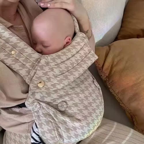 Baby Carrier - Neutral Houndstooth