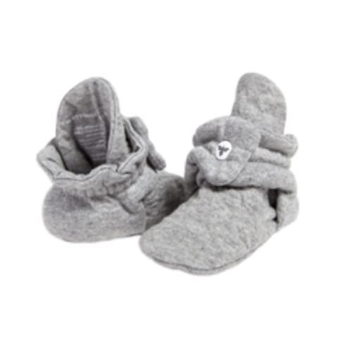 Quilted Bee Grey Organic Baby Booties | Burt's Bees Baby®