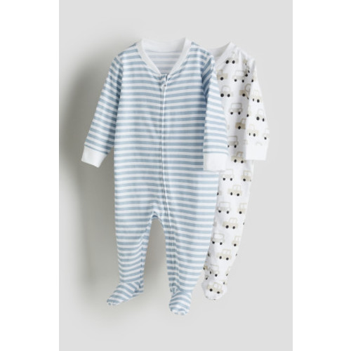 3-pack Cotton Pajama Jumpsuits
