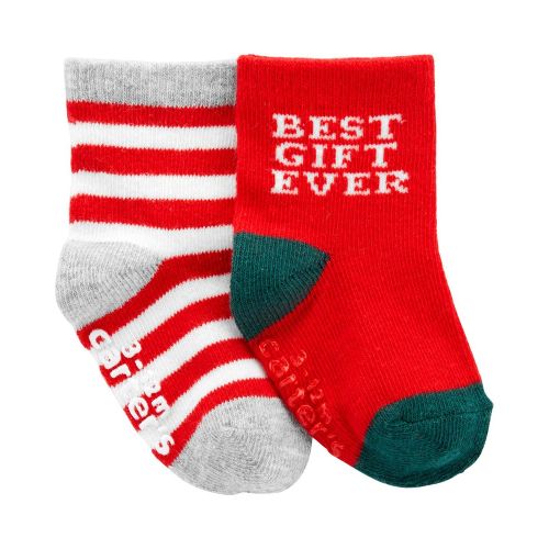 2-Pack Christmas Booties - Red