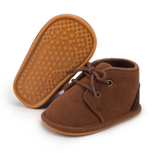Meckior Baby Girls Boys Boots Infant Lace Up Booties Newborn Winter Shoes for 0-18 Months