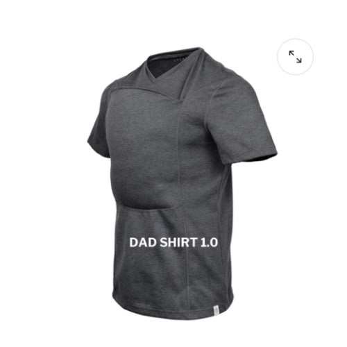 Lalabu Dad Shirt | Original Babywearing T-Shirt with Kangaroo Pouch | Baby Wrap Carrier for Newborns & Infants | Baby Wrap Carrier for Newborns | Essential for new Dads