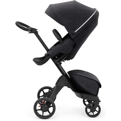 Stokke Xplory X, Signature - Luxury Stroller - Adjustable for Both Baby & Parents’ Comfort - Padding & Harness for Added Safety - Folds in One Step