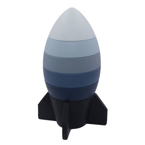 Playground Silicone Rocket Ship Stacker