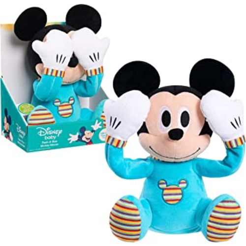 Disney Baby Peek-A-Boo Plush, Mickey Mouse, Officially Licensed Kids Toys for Ages 09Month by Just Play