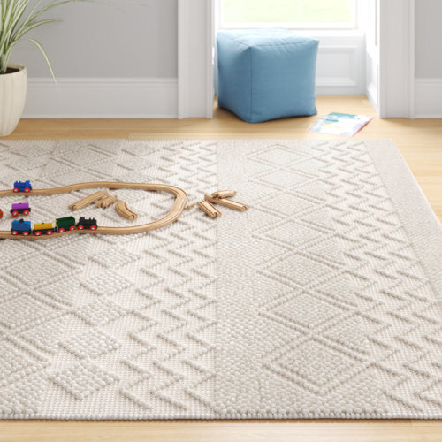 The Twillery Co.® Millbury Wool/Cotton Handmade Ivory Area Rug & Reviews | Wayfair