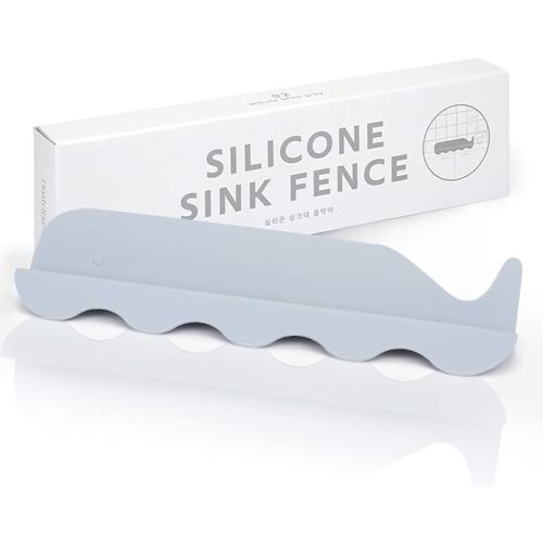 Silicone Sink Splash Guard, 01 Whale (deep Gray)