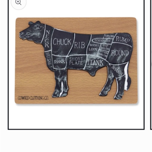 Beef Cuts Wooden Puzzle – Cowkid Clothing Company