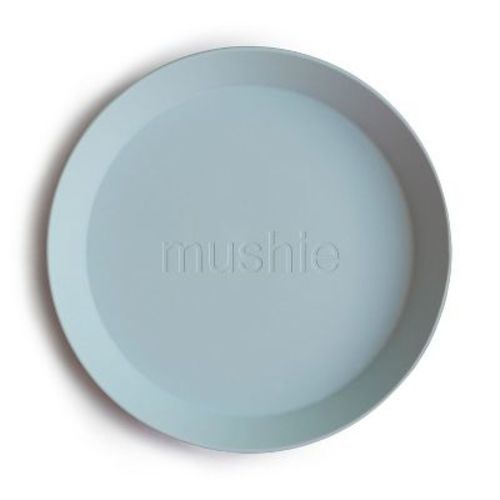Round Dinnerware Plates, Set Of 2 Powder Blue One Size