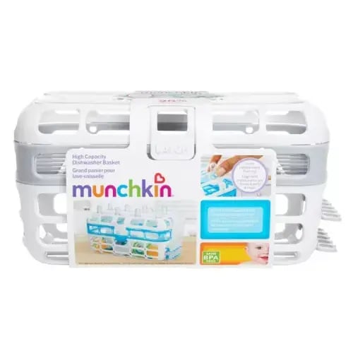 Munchkin Deluxe Dishwasher Basket - Gray