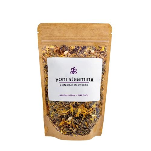 Postpartum Yoni Steaming Herbs & Soothing Sitz Bath Soak For Birth Recovery | Natural Remedy For Healing Perineal Tissues, Hemorrhoids, Episiotomies | 100% Organic Vaginal Steam Herbs | 2-3 Steams