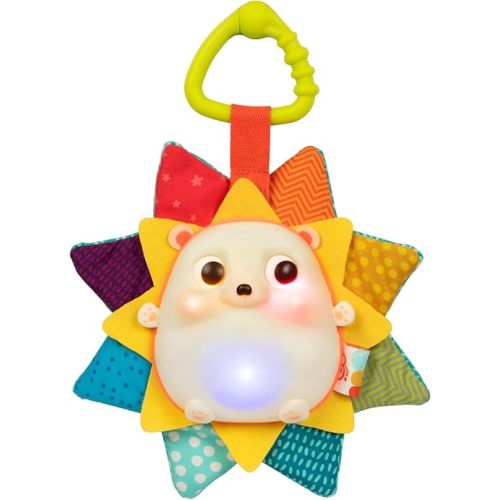 B. toys- B. baby – Baby Musical Light-Up Hedgehog Toy with Lights & Sounds – Sensory Toy for Newborns, Babies – Music & Glowing Lights –RainGlow Buddy- 0 Months +
