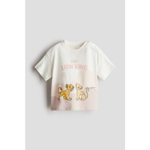 T-shirt with Printed Motif