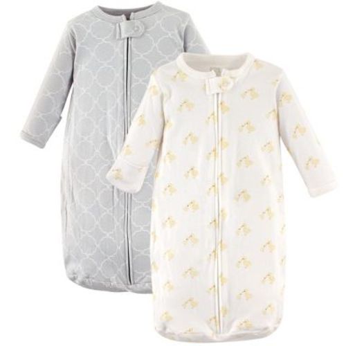 Hudson Baby Infant Cotton Long-Sleeve Wearable Sleeping Bag, Sack, Blanket, Duck, 0-3 Months