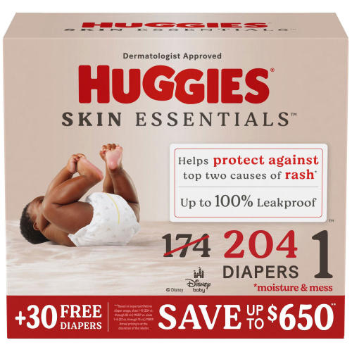 Huggies Skin Essentials Baby Diapers, Sizes 2-4