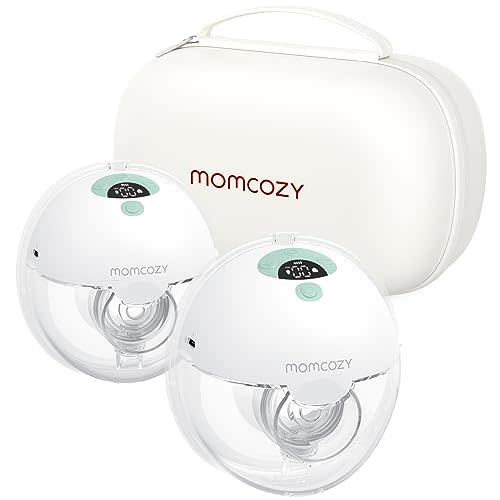 Momcozy Breast Pump Hands Free, All-Day Comfort, No Strings Attached- 24mm, 2 Pack