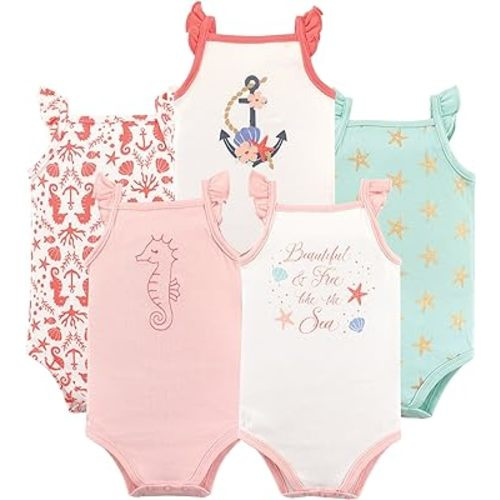 Hudson Baby Unisex Baby Cotton Sleeveless Bodysuits