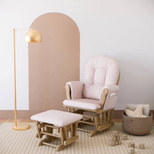 Storkcraft Hoop Glider and Ottoman
