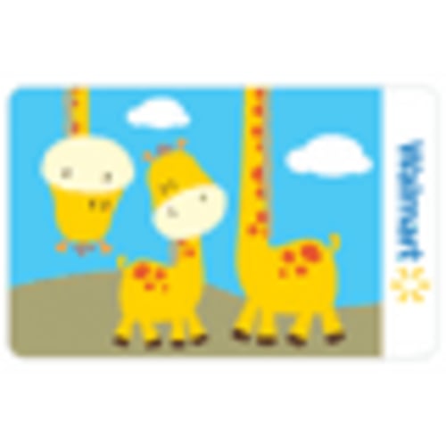 Cute Giraffes Walmart Gift Card
