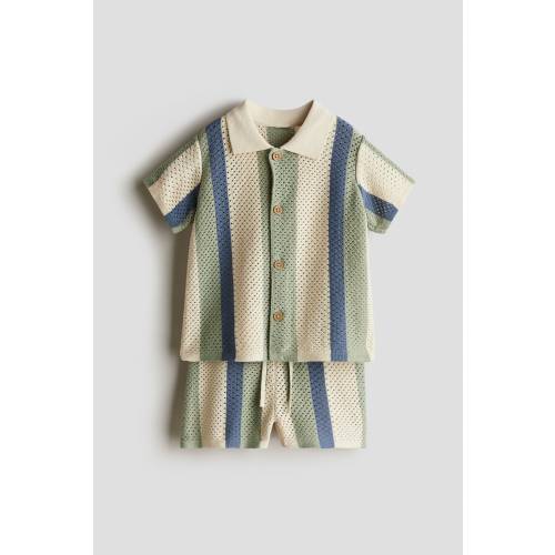 2-PIECE MESH-KNIT SET
