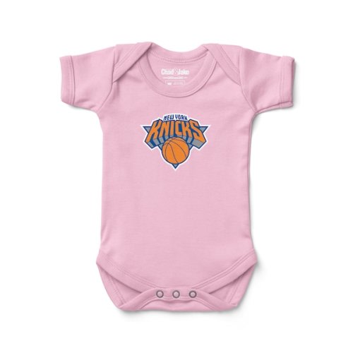 New York Knicks Chad & Jake Newborn & Infant Primary Logo Bodysuit - Pink