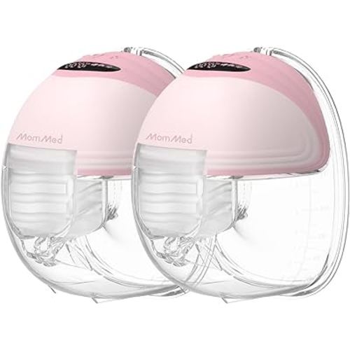 MomMed Wearable Breast Pump S21 - Leak-Proof Design, Hands-Free Double Portable Electric Breast Pump with 9 Levels - 24mm Shield