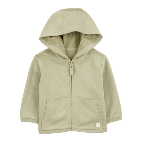 Baby Zip-Up French Terry Hoodie - Green - Carter's | Carter's