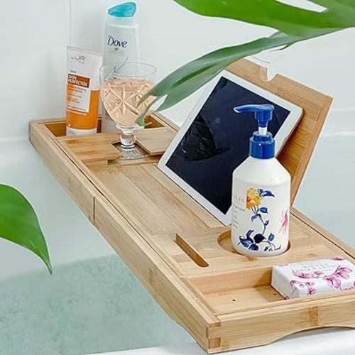 Bathtub Tray Caddy - Bamboo