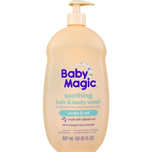 Baby Magic Soothing Hair & Body Wash, Vanilla & Oat, 30 Fl Oz
