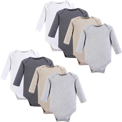 Hudson Baby unisex-baby Cotton Long-sleeve Bodysuits