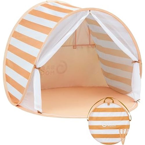 Babymoov Anti-UV Baby & Toddler Beach Tent UPF 50+ Sun Protection with Pop Up System for Easy Use & Transport, Sunset