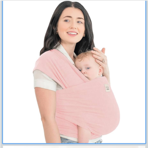 KeaBabies Baby Wrap Carrier - All in 1 Original Baby Carrier Newborn to Toddler Sling, Easy to Wear, Hands Free Bonding, Lightweight, Breathable Infant Wraps (Dusty Pink)
