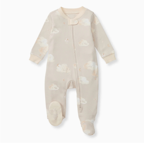 Good Night Sky Organic Cotton Sleep & Play - Limestone – Burt's Bees Baby