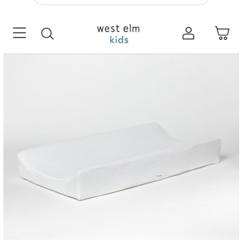 Organic Cotton Matelasse Changing Pad Cover