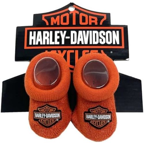 Harley-Davidson Baby Boys' Infant Cozy Knit Bootie Socks