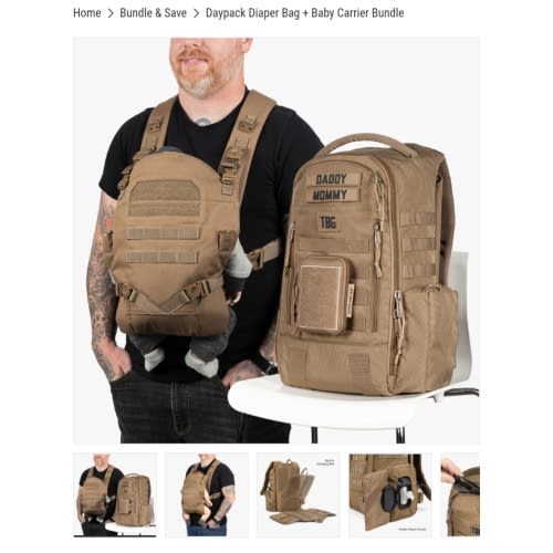 Daypack Diaper Bag & Baby Carrier Bundle - Durable, Versatile Gear – Tactical Baby Gear