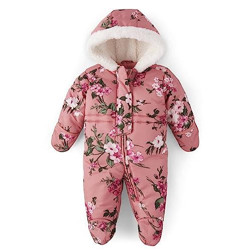 The Children's Place Unisex-Baby And Newborn Fleece Hoodie Zip-front Snowsuit Bunting