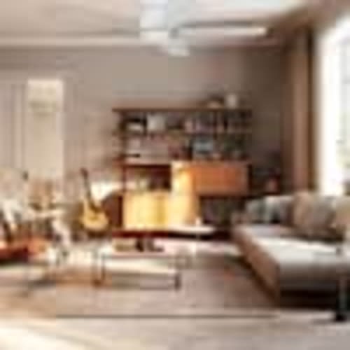 Hampton Bay Grenada 52 in. Matte White Flush Mount Standard Ceiling Fan with White Adjustable LED Light, DC Motor, and Remote 85222