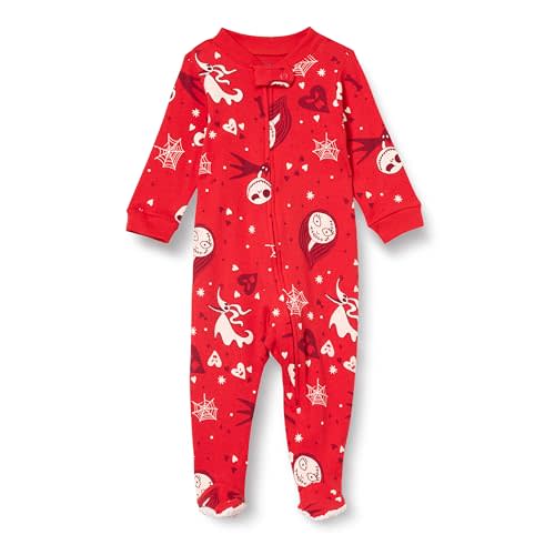 Amazon Essentials Disney | Marvel | Star Wars Unisex Babies' and Toddlers' Snug-Fit Cotton Footed Pajamas, Multipacks