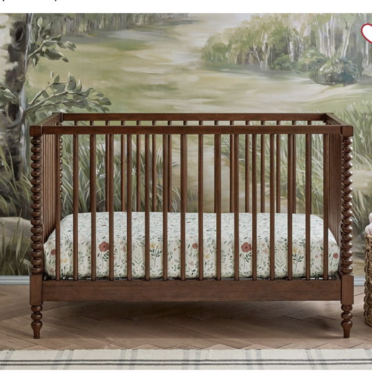 Chris Loves Julia Turned Wood Convertible Crib | Pottery Barn Kids