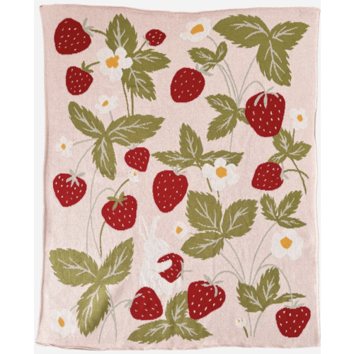 Cotton Strawberry Blanket