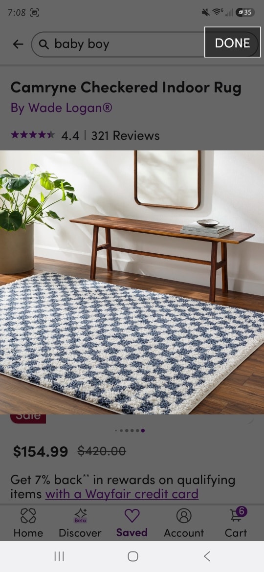 Camryne Checkered Indoor Rug 8x10