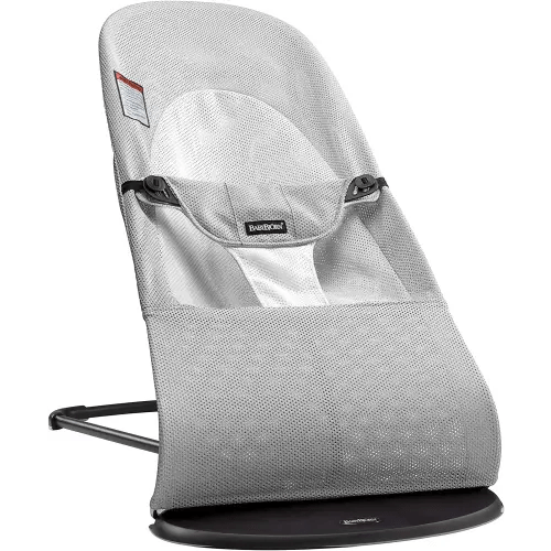 BabyBjörn Bouncer Balance Soft, Mesh, Silver/White (005029US)