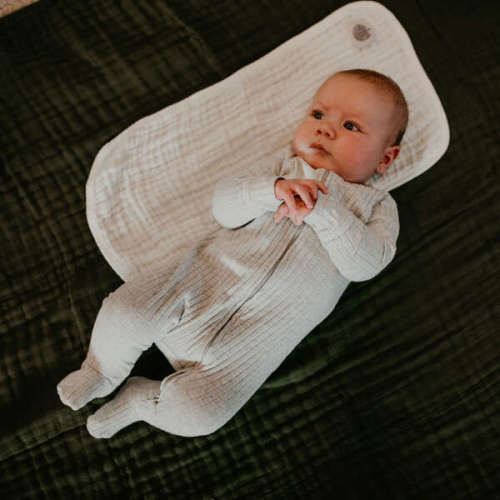 Muslin Cotton Burp Cloths Set, White (Pack Of 4) - Parker Baby Co. | Maisonette