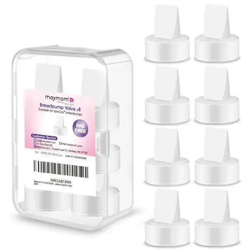 Maymom 8 Count Duckbill Valves for Spectra S1 S2 9 Plus Synergy Gold Replacement Pump Parts Replace Spectra Duckbill Valve (White)